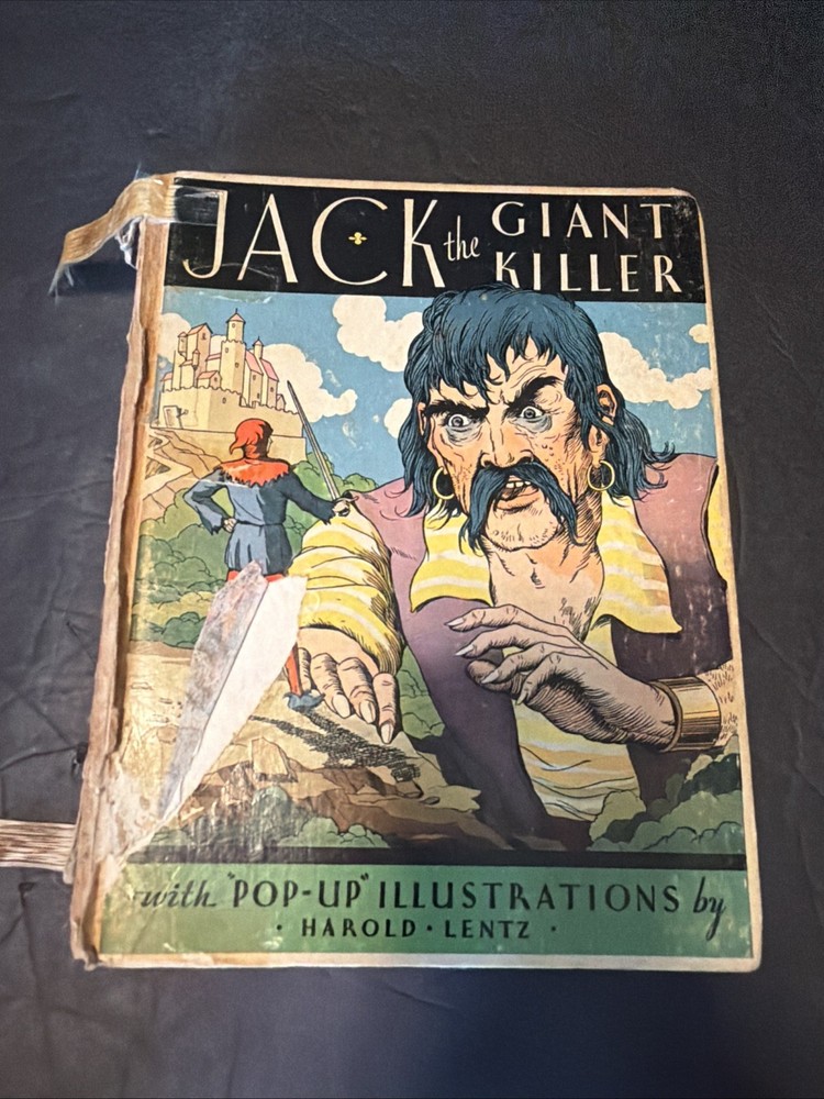 1932 Jack the Giant Killer Pop-Up Book Harold Lentz Blue Ribbon Books #V3