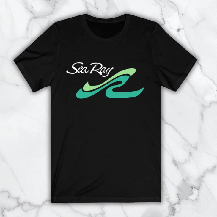 Sea Ray Boats Men's Black Graphic T Shirt Fr