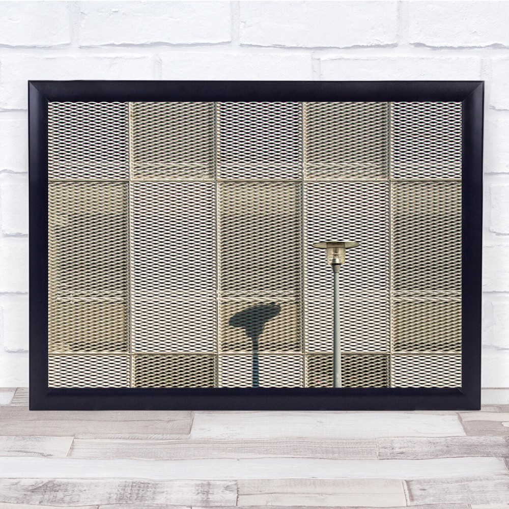 The Lamp And Its Shadow Abstract Street Light Wall Art Print