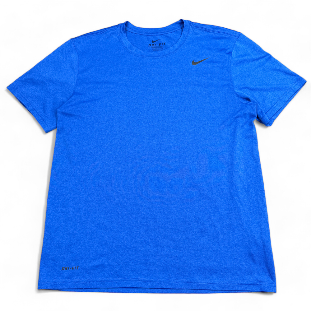 Nike Dri Fit T Shirt Mens Size Medium Blue Crew Neck Short Sleeve Activewear