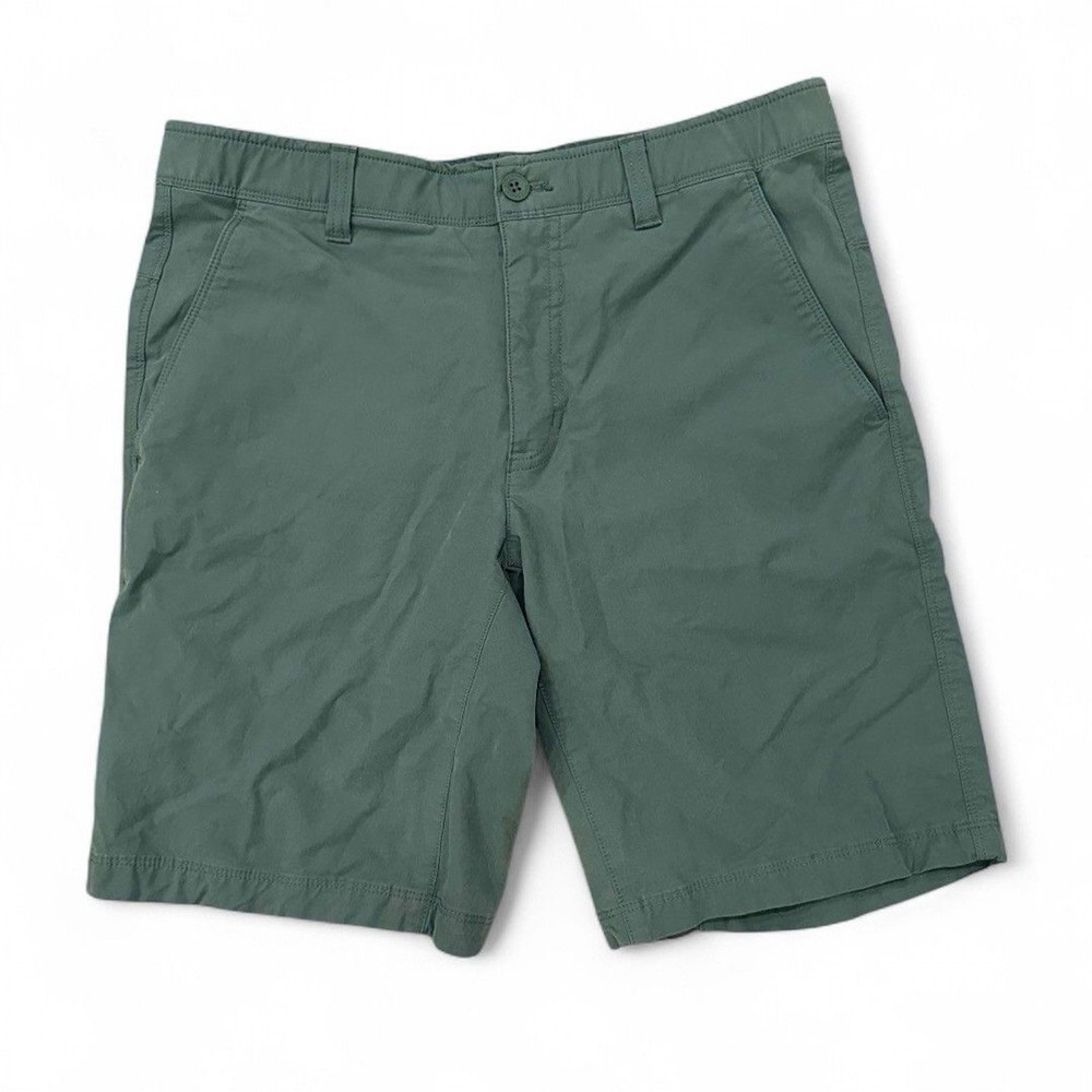 Eddie Bauer Men's Outdoor Chino Shorts Size L Large Green Olive