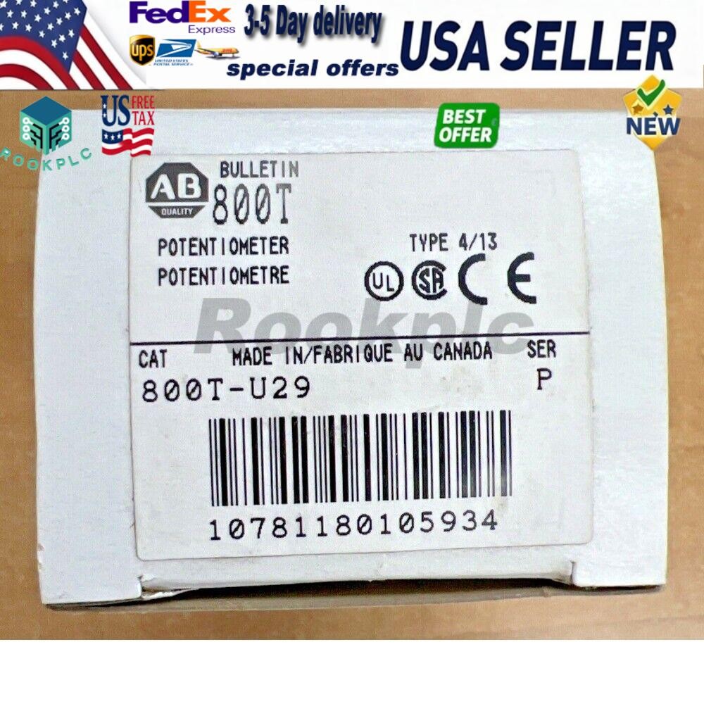 Allen Bradley 800T-U29 Potentiometer Brand New in Box 800TU29 US Free Tax