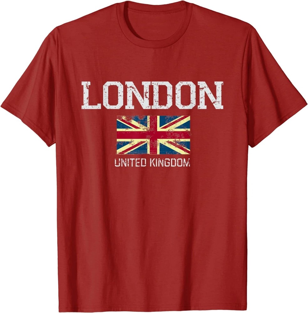 Vintage London England United Kingdom Souvenir Gift Unisex T-Shirt S-5XL
