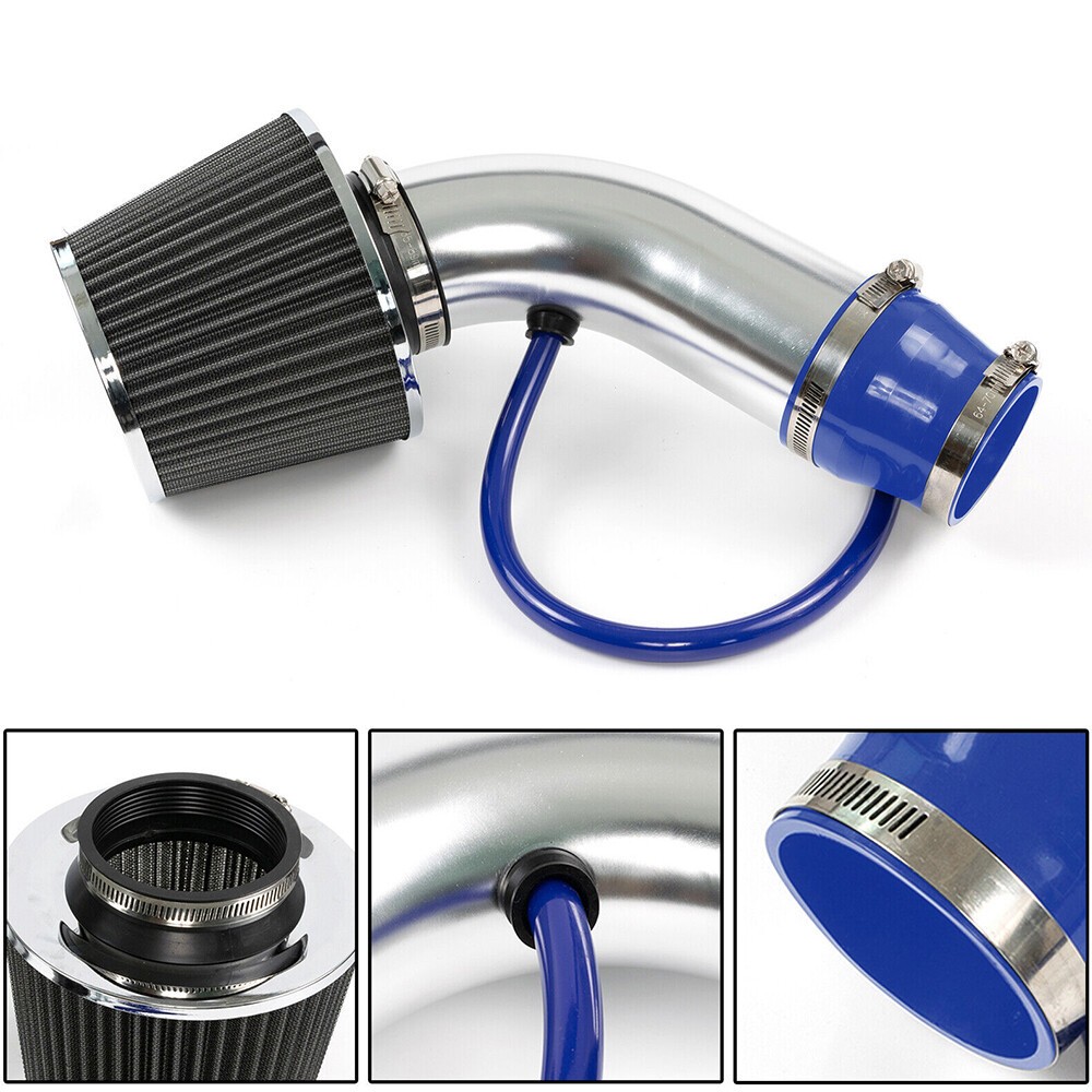 Cold Air Intake Filter Induction Kit Pipe Power Flow Hose System Car Accessories