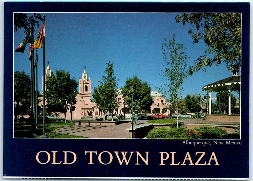 Postcard - Old Town Plaza - Albuquerque, New Mexico