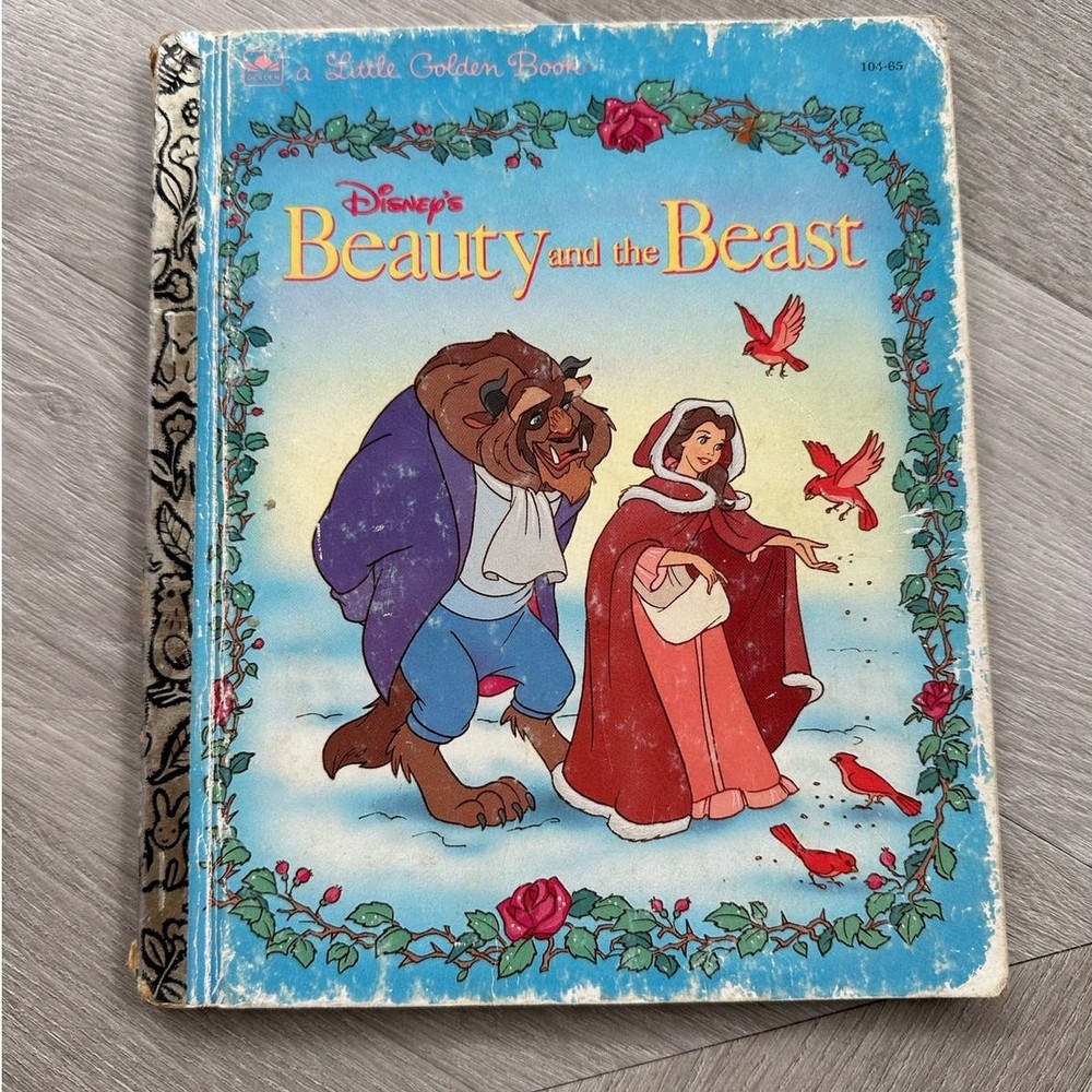 Disney's Beauty and the Beast Little Golden Book Vintage 1991