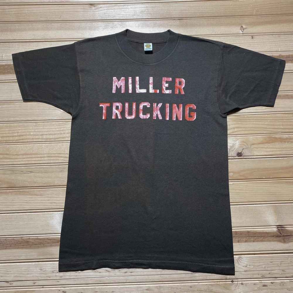 Vintage 90s Miller Trucking Missi Single Stitch Graphic T-Shirt USA Made Medium