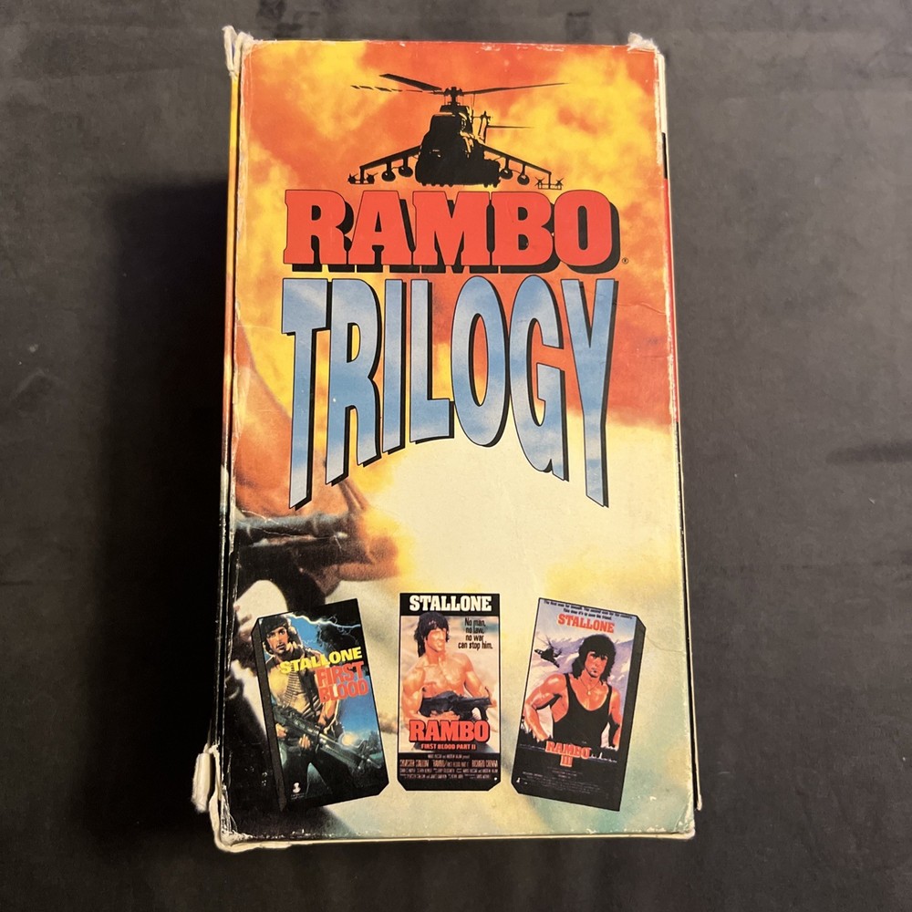Rambo Trilogy Box Set collectors (VHS) complete vintage 1990 release