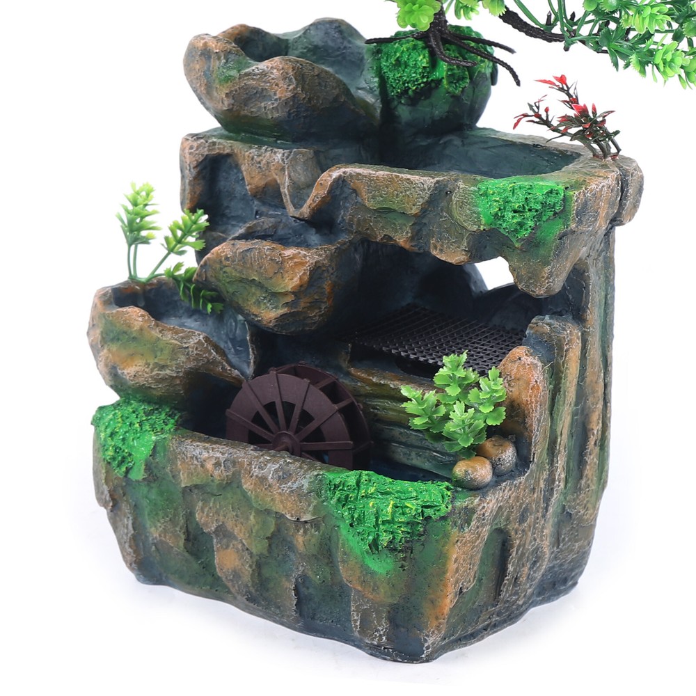 Creative Desktop Rockery Water Fountain Indoor Simulation Rockery Waters Decor