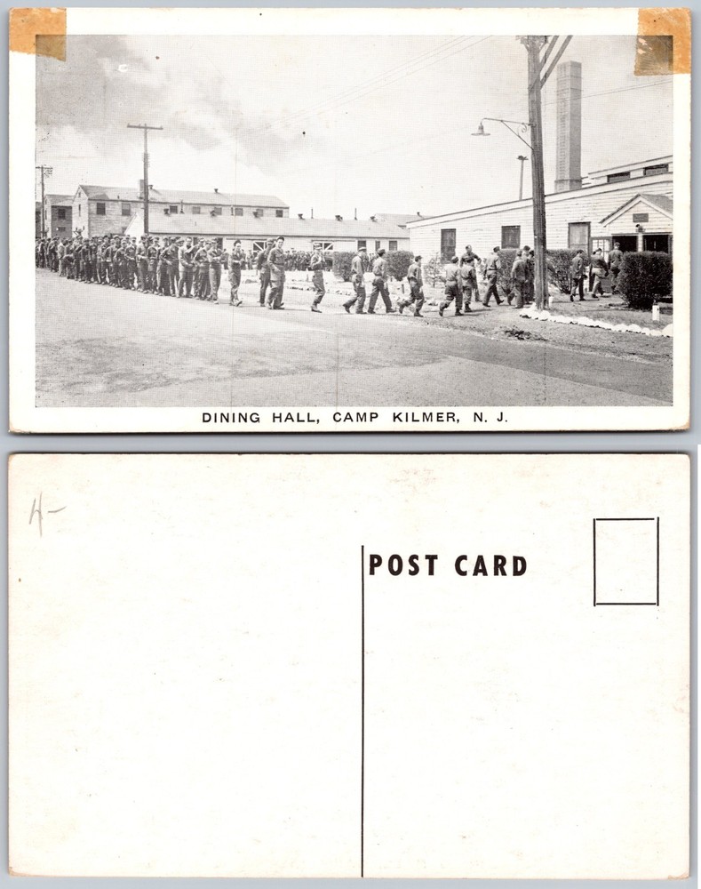 Dining Hall Camp Kilmer NJ Postcard