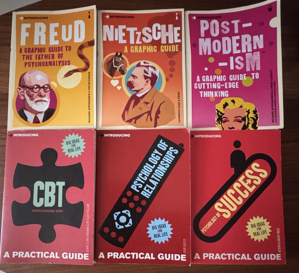 Graphic & Practical Guide Lot Freud Nietzsche CBT Psychology