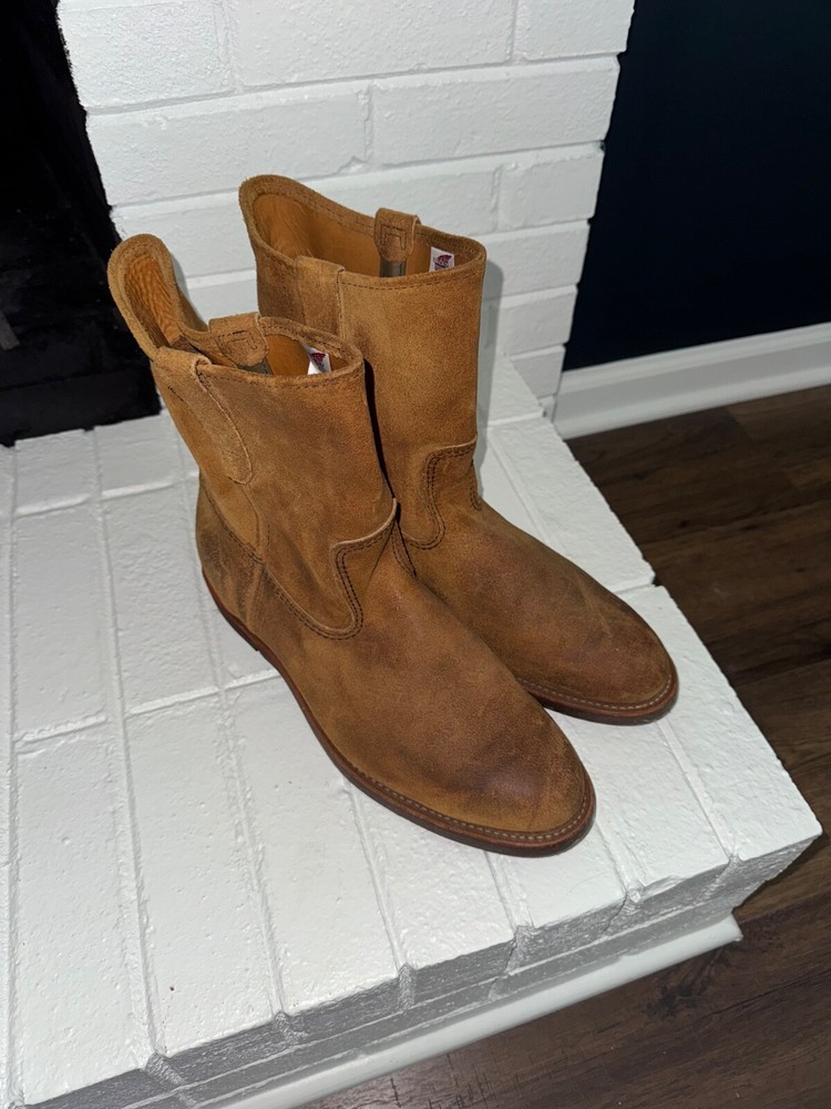 Vintage Red Wing Peco Suede Cowboy Work Boots 8188 Made In USA Sz 13