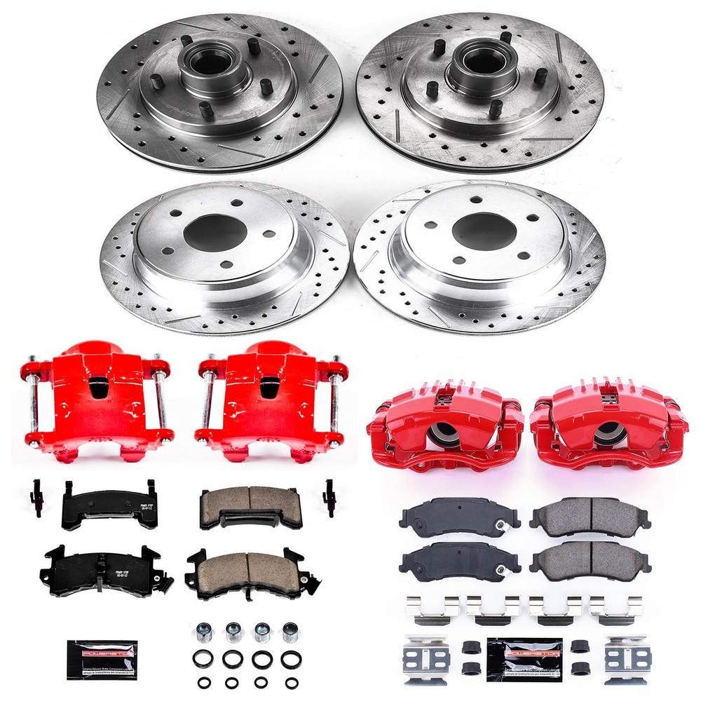 Power Stop KC7913 Z23 Evolution Sport Performance 1-Click Brake Kit w/Calipers F