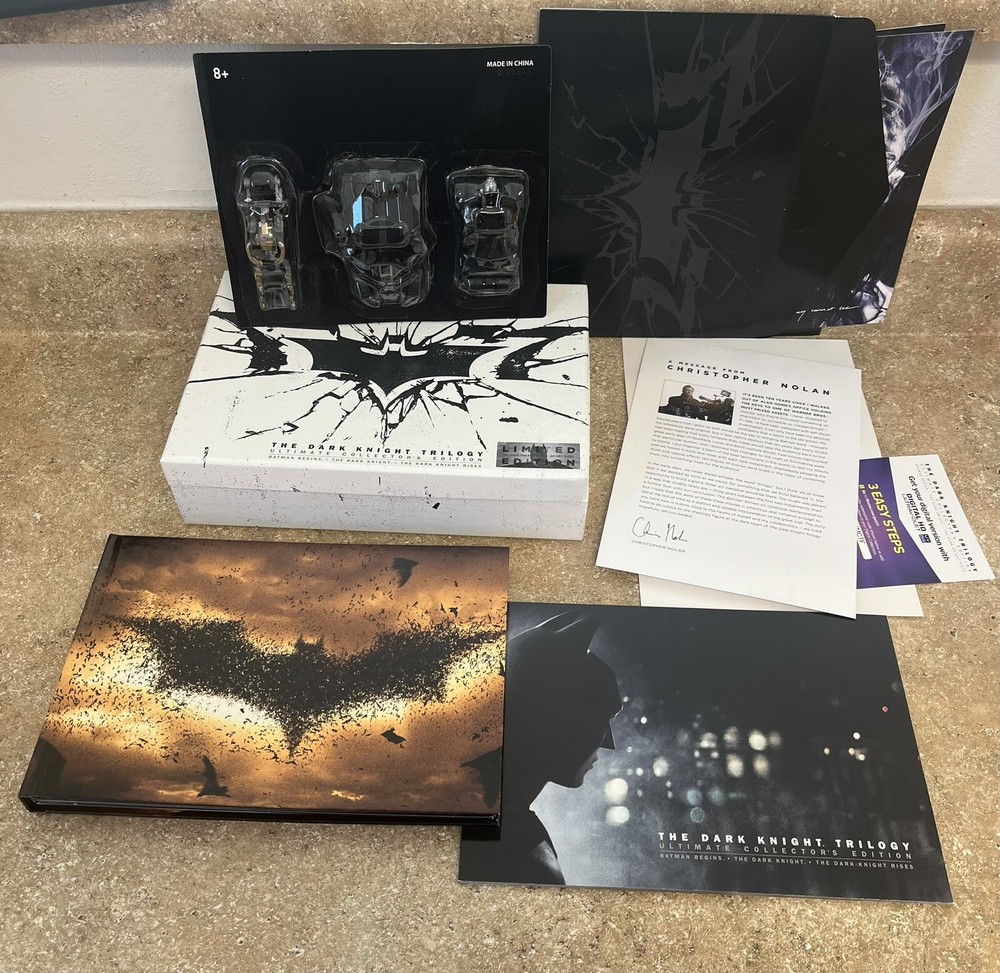 Ultimate Dark Knight Trilogy Collectors Edition Box Set with DVDs and Art Books