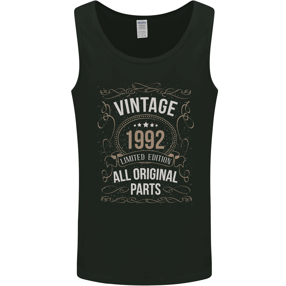 33rd Birthday Limited Edition 1992 Mens Vest Tank Top