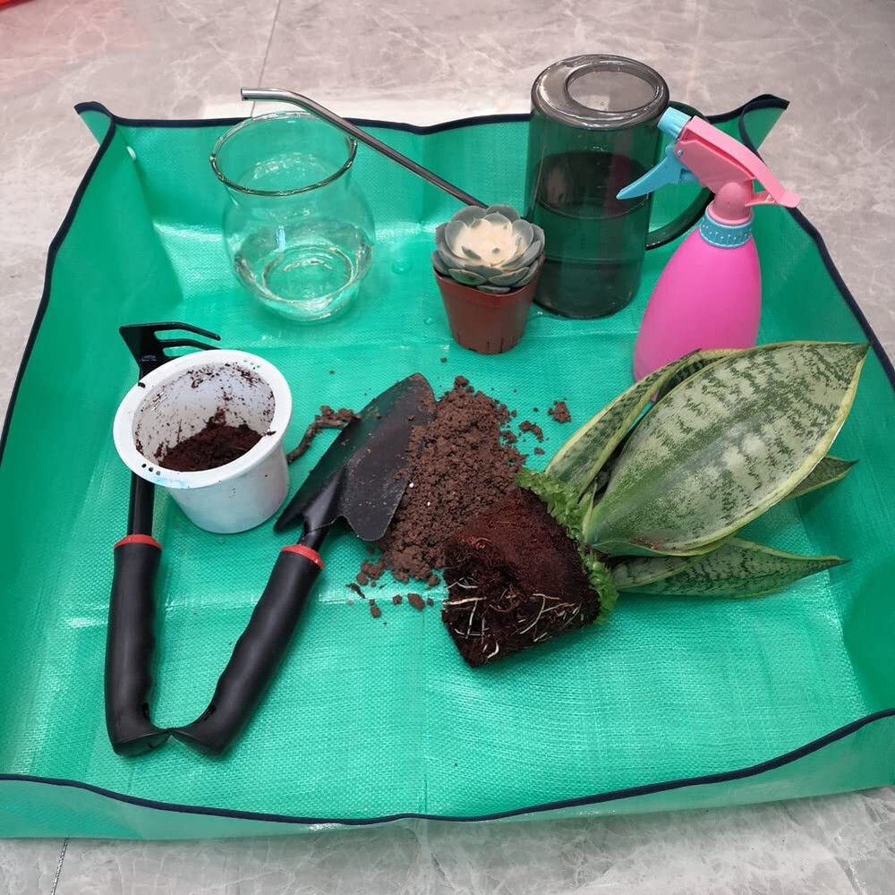 Waterproof Plant Repotting Mat Indoor Gardening Mat Foldable Indoor Plants Succu