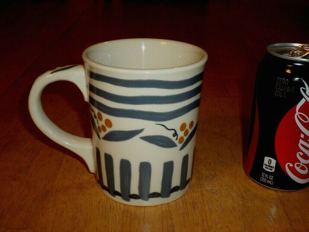 Abstract Sky Hills Fence Jumbo Ceramic Coffee Mug Vintage Design-image