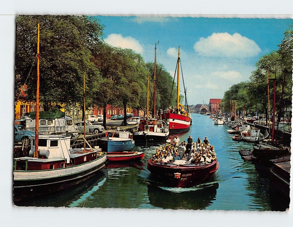 Postcard Christianshavn Canal Copenhagen Denmark