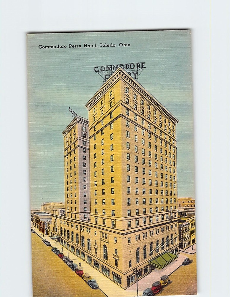 Postcard Commodore Perry Hotel Toledo Ohio USA