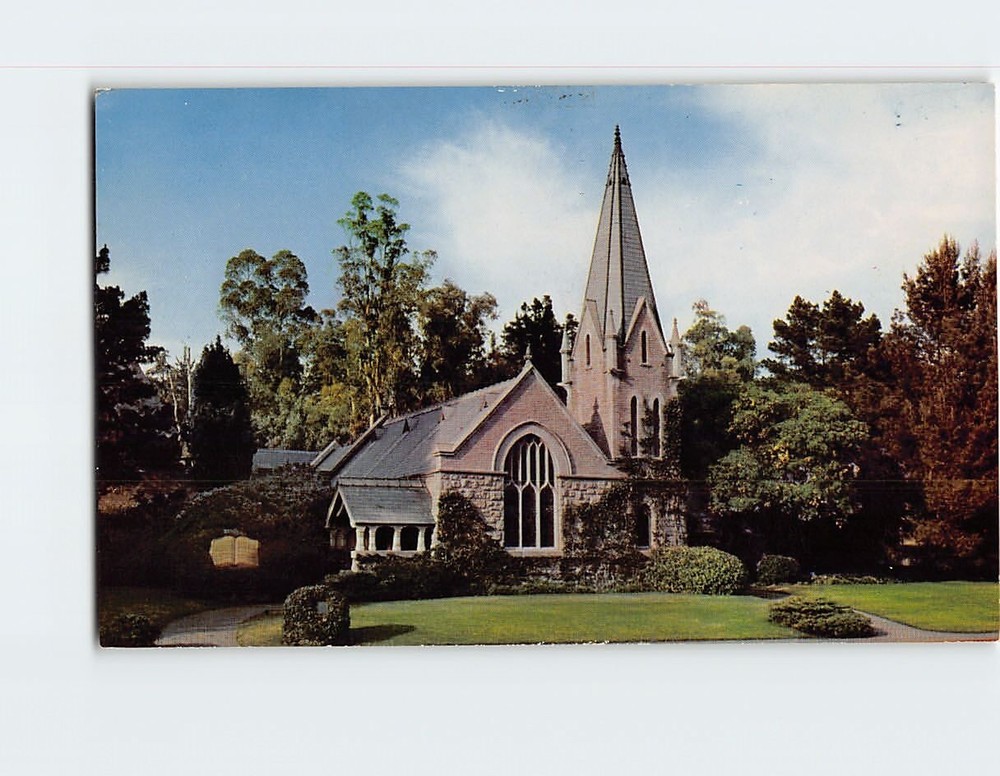 Postcard Little Church of the Flowers Forest Lawn Memorial Park California USA