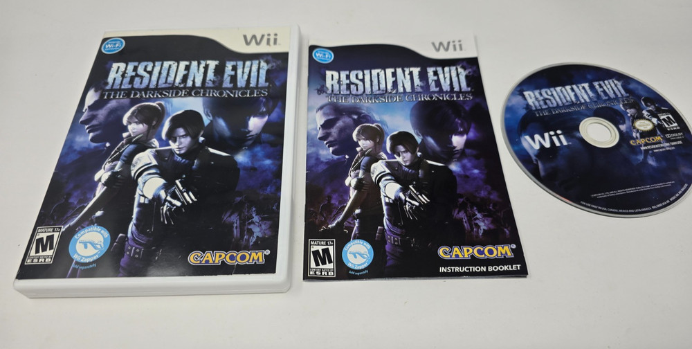 Resident Evil: The Darkside Chronicles (Nintendo Wii, 2009) Complete Tested