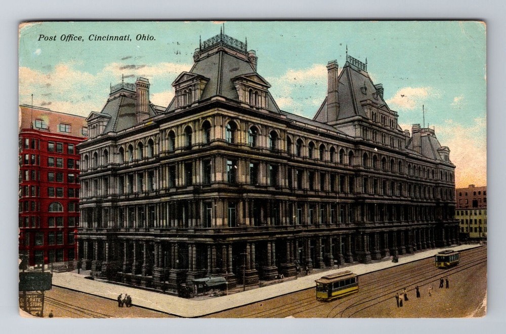 Cincinnati OH-Ohio, United States Post Office, Antique, Vintage c1911 Postcard