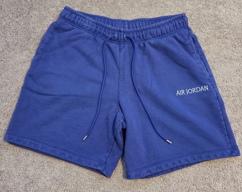 Nike Air Jordan Fleece Shorts Mens XL Purple Back Pocket Drawstring Athleisure