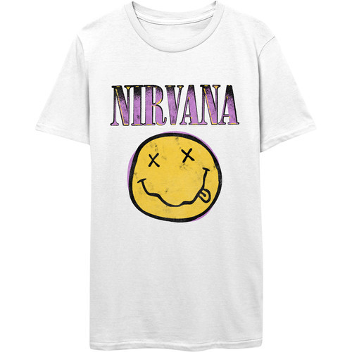 Nirvana Xerox Smiley Pink Unisex T-Shirt