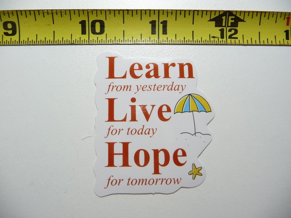 Live Learn Hope Positive Motivational Decal Sticker