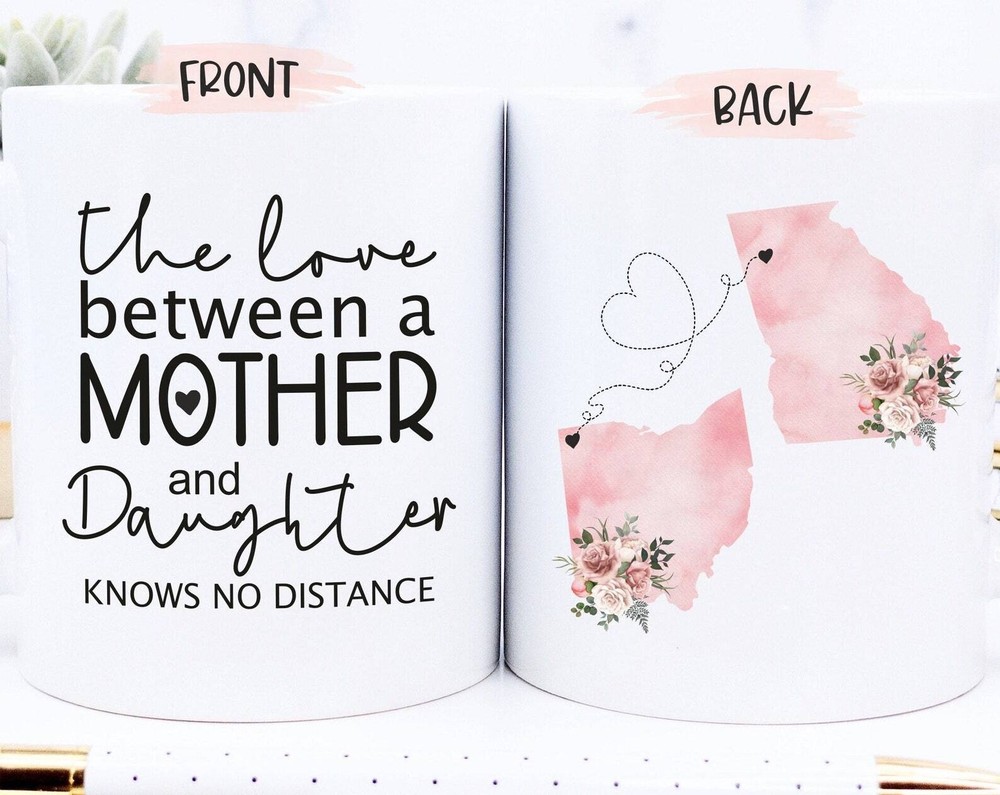 Long Distance Mom and Daughter Mug for Mother’s Day Gift