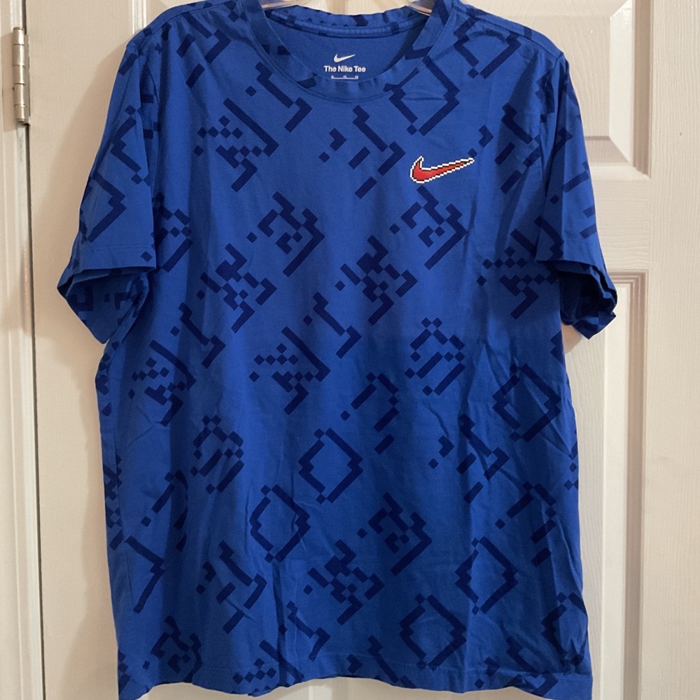 Thd Nike Tee Hoops Swish Logo Mens Short Sleeve Crewneck T-shirt, XL