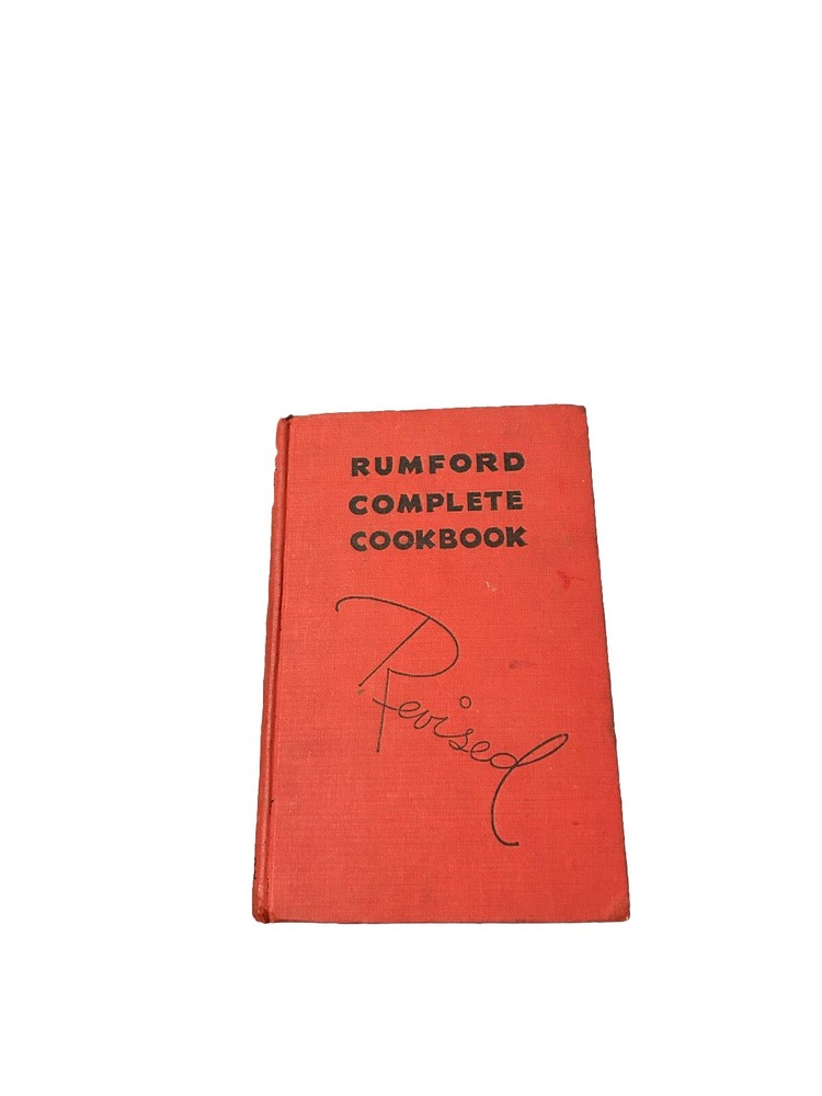 Revised Rumford Complete Cookbook by Lily Haxworth Wallace 1936 Hardcover