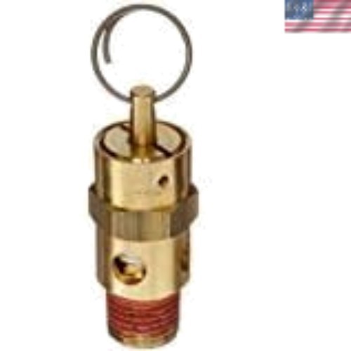 ASME Certified Brass Air Compressor Pressure Relief Valve - 135 PSI Durable