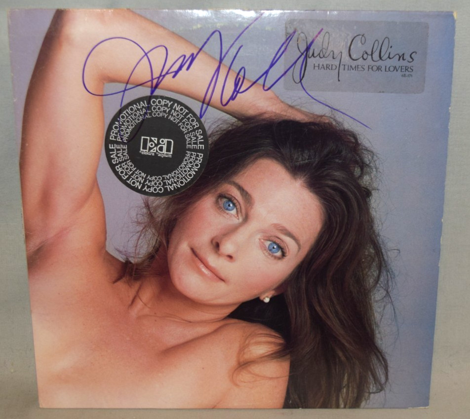 1979 -JUDY COLLINS- Signed/Autograph/Auto Vinyl LP Record Album - Hard Times For