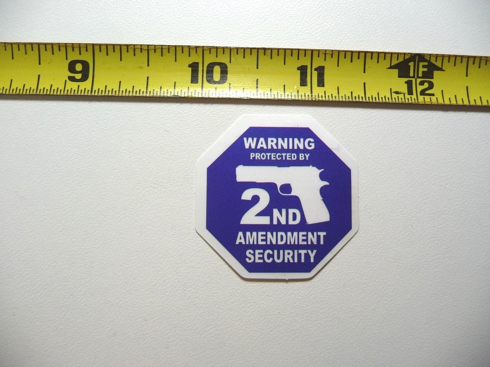 2nd Amendment Security Decal Sticker for Job Site Protection