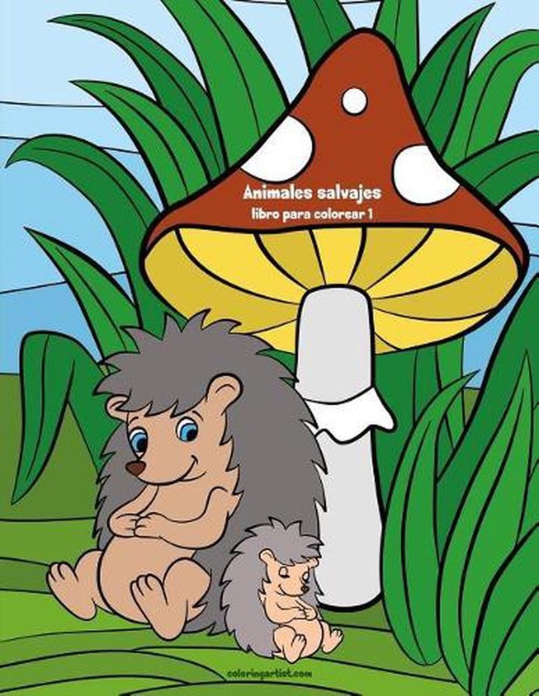 Animales salvajes libro para colorear 1 by Nick Snels (Spanish) Paperback Book