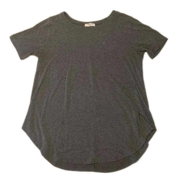 Women's Plus Size T-shirt by Zenana Gray Size 2X Short Sleeve T-Shirt
