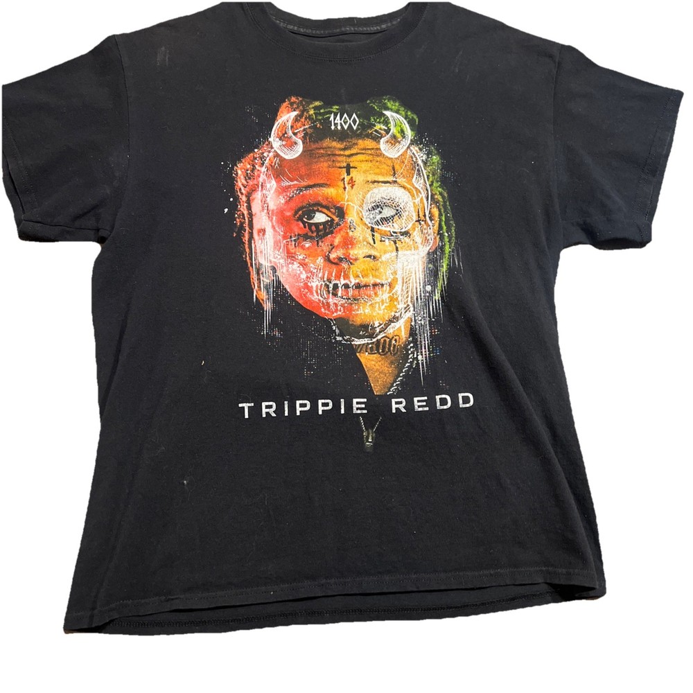 Trippie Redd 1400 Graphic T Shirt Mens Black Rap Hip Hop Artist Merch Tee
