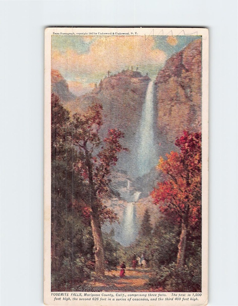 Postcard Yosemite Falls Yosemite National Park California USA