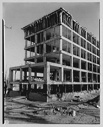 Morristown New Jersey 1951 Morristown Memorial Hospital Exterior Construction
