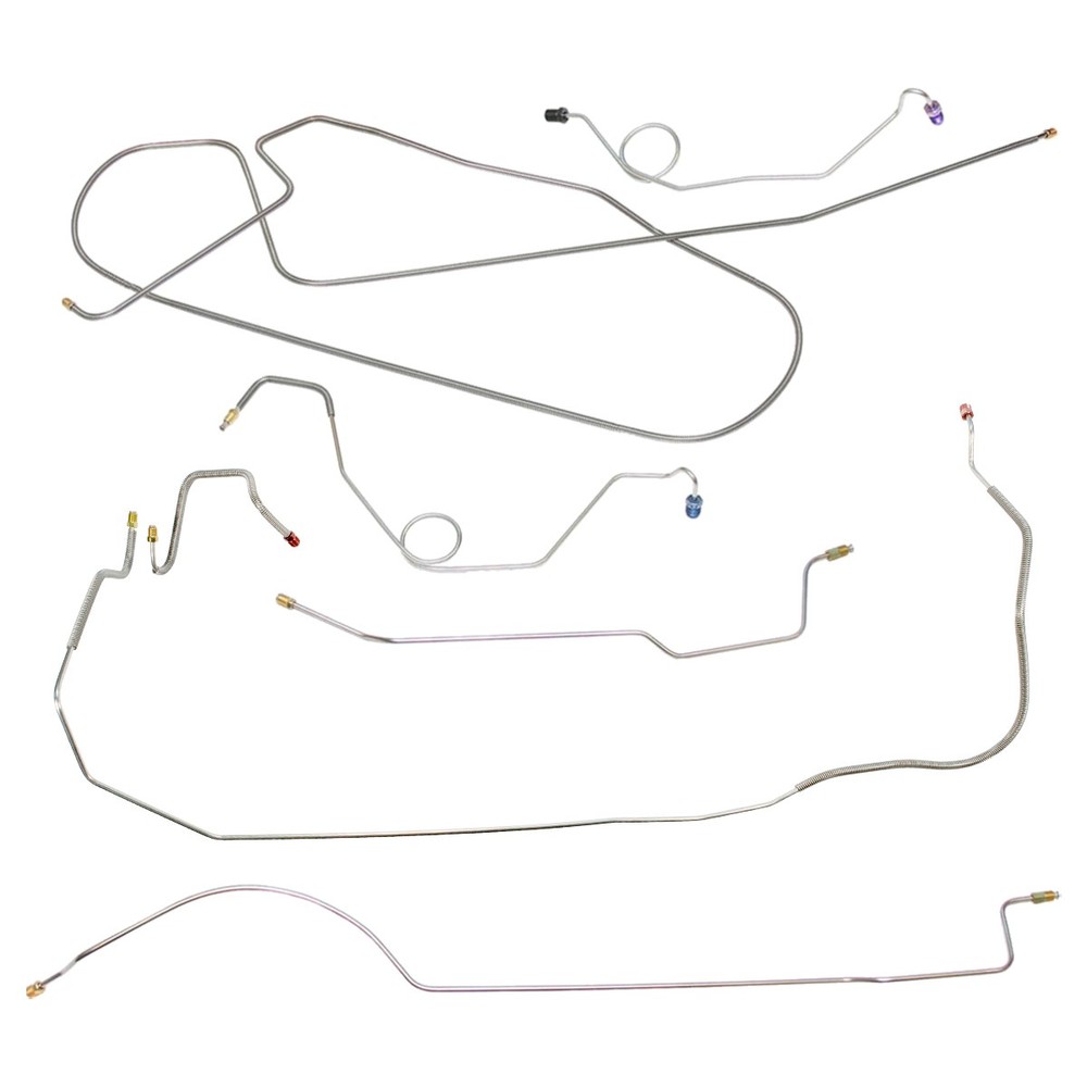 1967 Dodge Charger Complete Brake Line Kit Set Power Drum W/O Hump Dana Axle OE