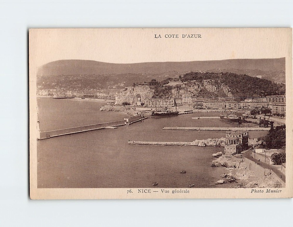 Postcard General View French Riviera Nice France