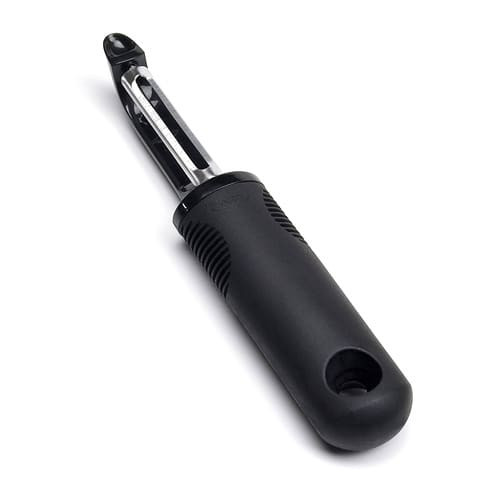 Darling Foodservice Black Heavy-Duty Vegetable Peeler for Professional Use