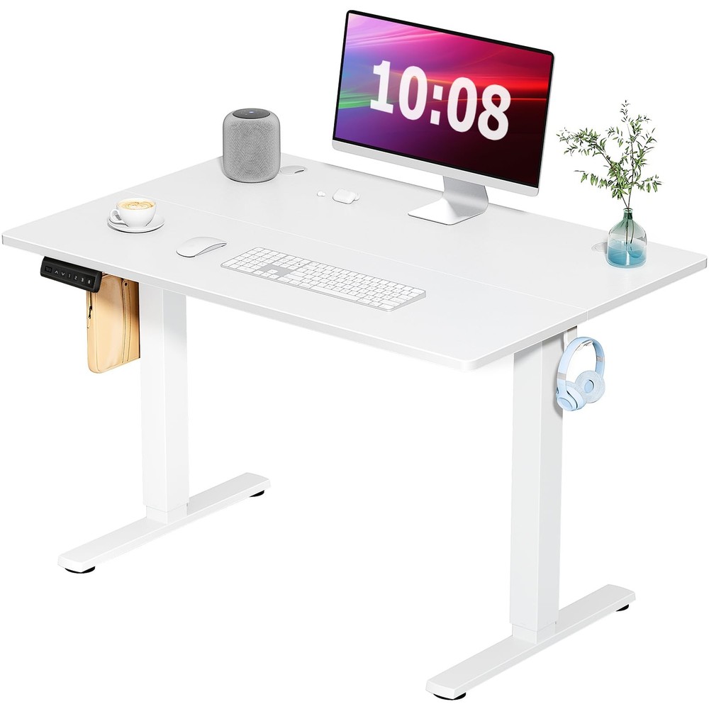 Adjustable Height Standing Desk 40 Inch Electric Sit Stand Up Down Computer T...