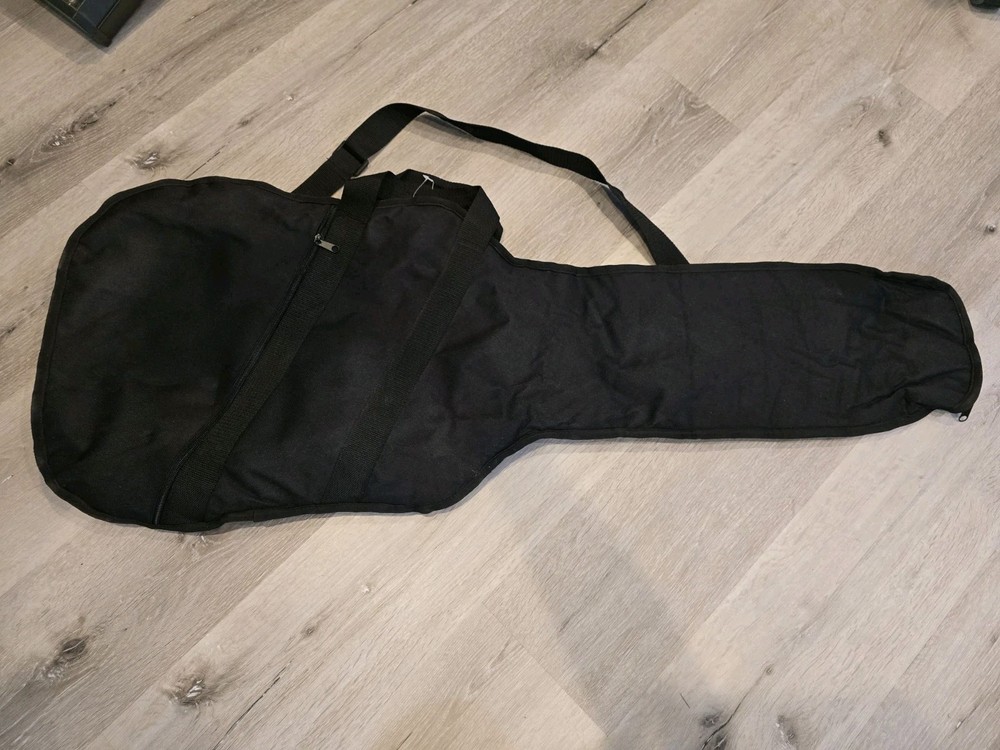 Kaces III Gig Bag Electric Guitar Zippered Bag Model KE-112E Black w/ Strap