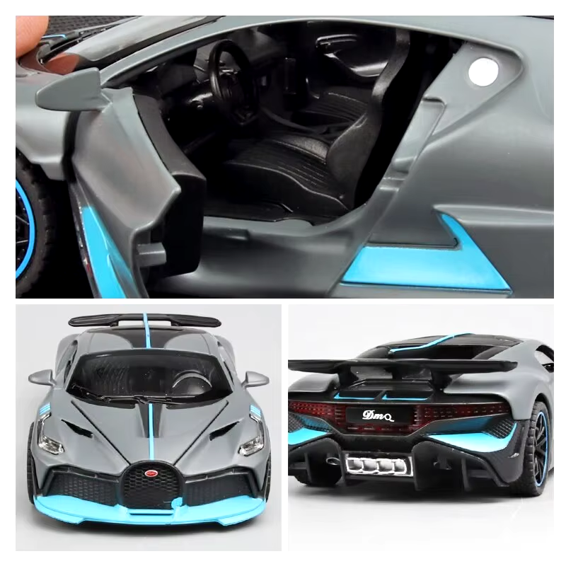 Bugatti Metal Vehicle Racing Alloy Model Car Miniature (1:32 Scale)