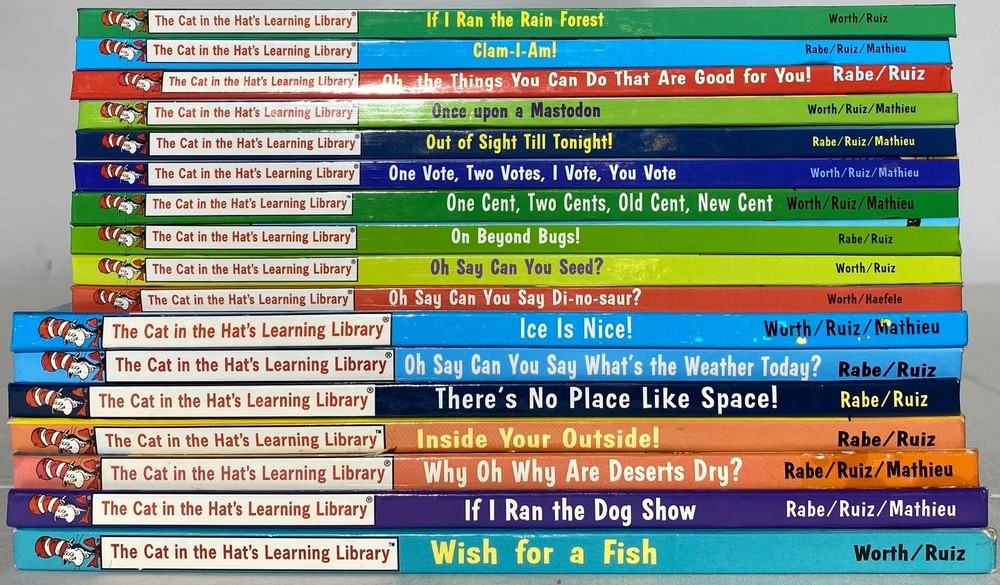 Lot of 20 I Can Read Bright & Early Dr Seuss HC Beginner Books Reg/Med