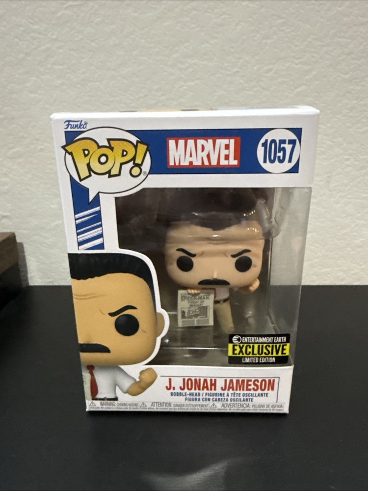 Funko Pop Marvel 1057 J Jonah Jameson Entertainment Earth Exclusive Vinyl Figure