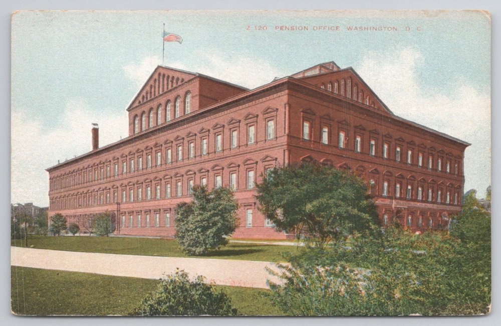 Pension Office Washington DC Postcard B. S. Reynolds Co. Unposted 1900s