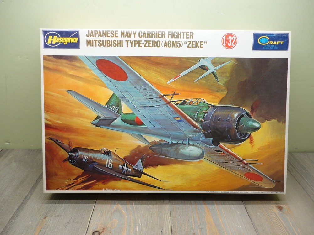 Hasegawa A6M5 Zero Mitsubishi 1/32 Scale Plastic Model Kit JS-070 Mini Craft